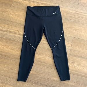 NIKE Dri-Fit Sleek Black Leggings Sz XL